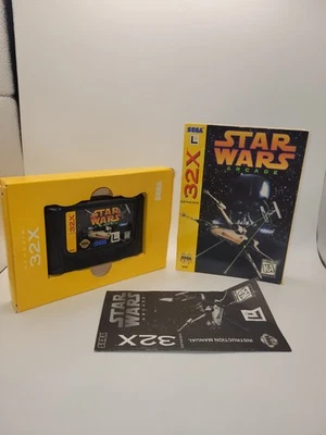 Sega Genesis 32x (1994) Star Wars Arcade Video Game  in Box w/ Manual! Tested - Image 1 of 4