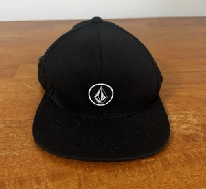 Volcom Men’s Snapback Skater Hat Black Wool Blend Punk Surfer  - Picture 1 of 7