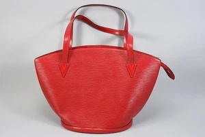 N76N13- Louis Vuitton Saint Jacques Epi rojo shopper bolso de hombro bolsa para el polvo - Imagen 1 de 12