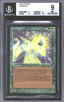 Magic MTG Legends Eureka BGS 9 (9, 9, 9, 9.5) NEAR MINT NM - Image 1 of 2