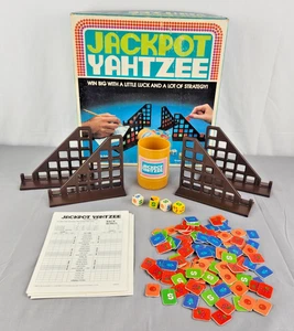 Vintage 1980 Jackpot Yahtzee Classic Board Game Milton Bradley 100% Complete - Picture 1 of 8