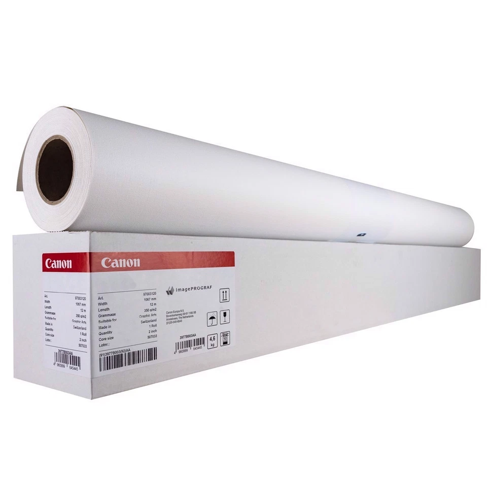 Canon SATIN 190g/m² Photo Inkjet Paper roll 24" 610mm x 30mtr 2" Core IJM262 - Image 1 of 1