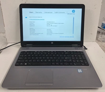 HP PROBOOK 650 G2 15.6 IN I5-6200U 2.30 GHZ 8 RAM 128 SSD SIN OS, SIN BATERÍA Foto 1 de 4