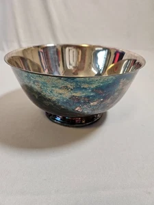 Vintage WM. A. Rogers Paul Revere Reproduction 8" Diameter Silver Plated Bowl - Picture 1 of 8