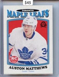 2016-17 O-Pee-Chee Auston Matthews RC Rookie Toronto Maple Leafs Retro - Foto 1 di 2