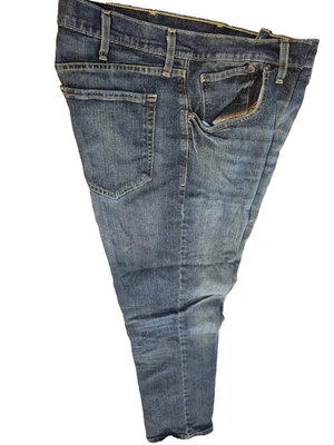 Pantalones de mezclilla ST. John’s Bay Comfort elásticos calce regular rectos azules para hombre talla 38 X 32 Foto 1 de 4