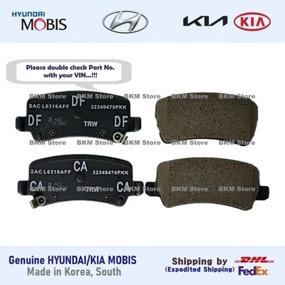 Kit Pastillas Freno Disco Trasero Original 583023VA50 para Hyundai Azera 2015-2017 Foto 1 de 2