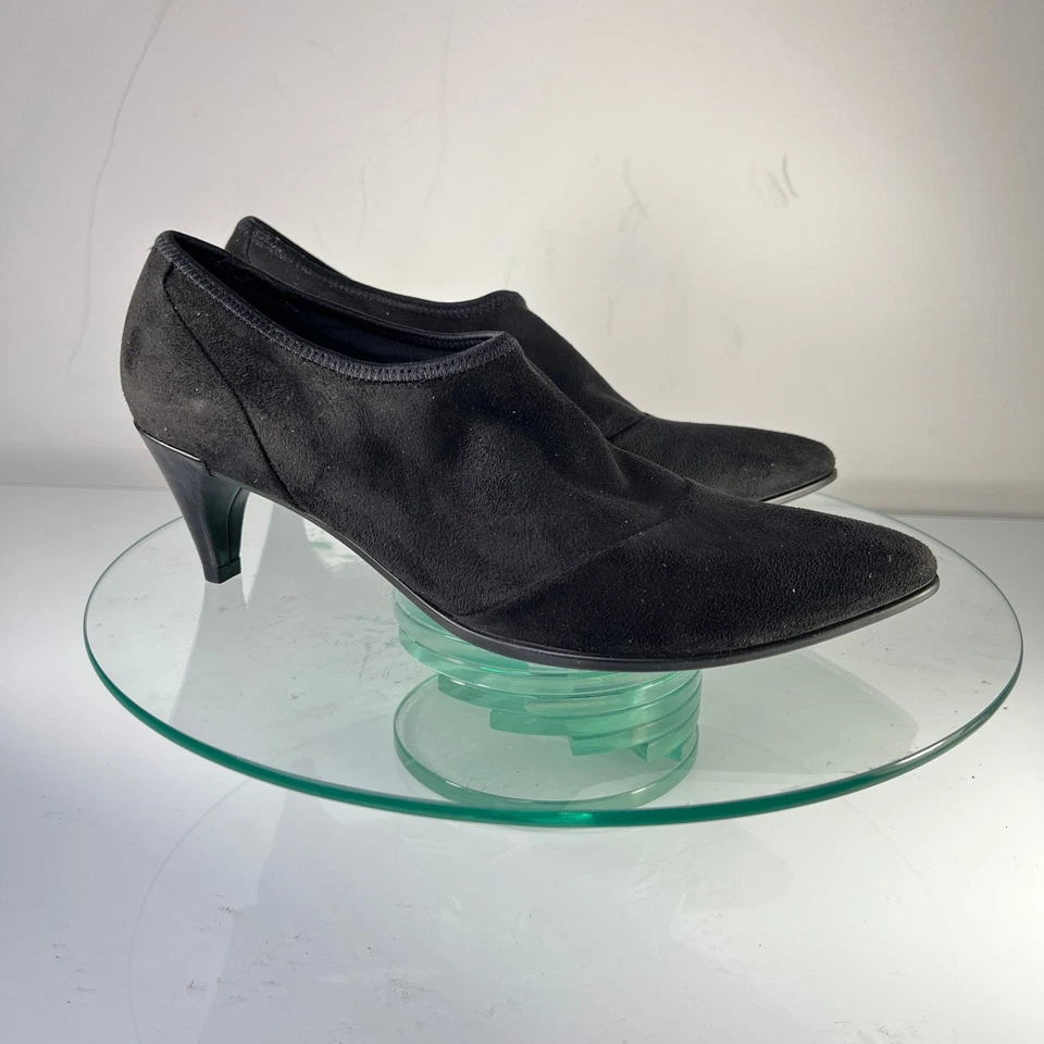 Botines de vestir Ecco Shape 45 talla 40/US 9 9,5 negro gamuza punta puntiaguda Foto 1 de 4