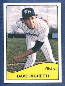 1979 TCMA West Haven Yankees Dave Righetti #21 Minor League Card NM-MT