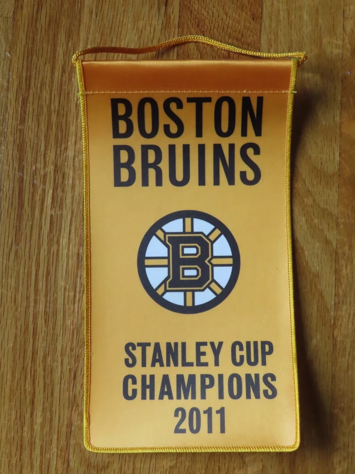 2011 BOSTON BRUINS STANLEY CUP CHAMPIONS 10.5" Banner PATRICE BERGERON CHARA - Image 1 of 1