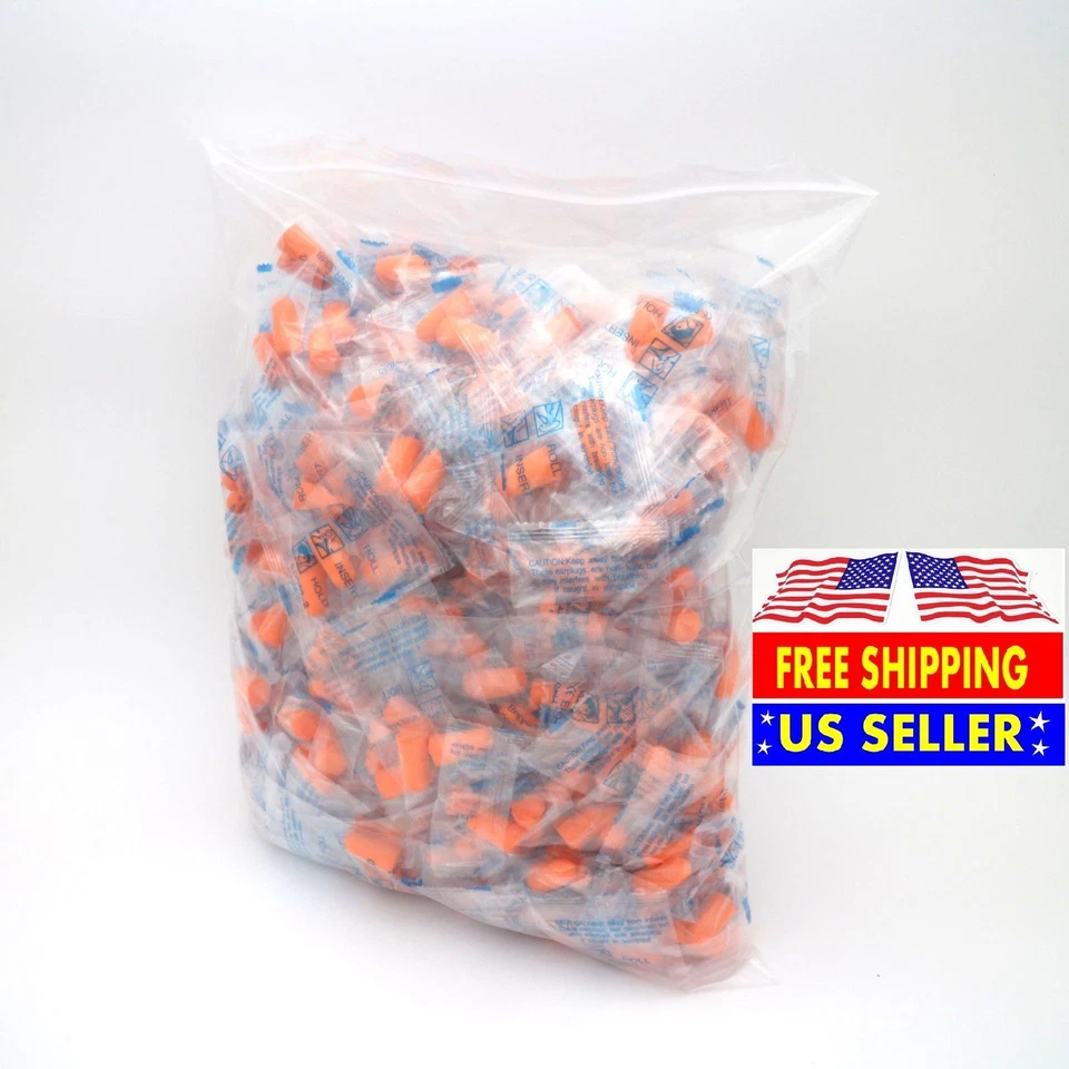 600 шт беруши мягкая оранжевая пена для сна путешествий шум съемки рабочий лот оптом - Изображение 1 из 4