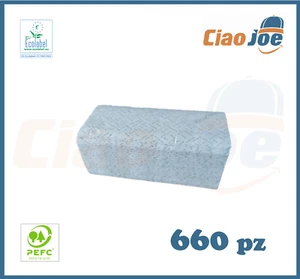 660 ASCIUGAMANI DI CARTA piegati a Z SALVIETTE PER DISPENSER Compatibili C e V - Foto 1 di 1