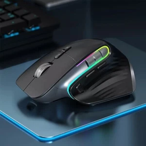 Jelly Comb Maus RGB Licht Ergonomische Kabellos 4000DPI Gaming Büro 2,4G - Picture 1 of 6