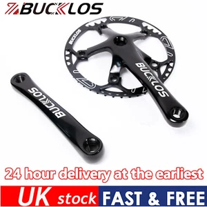 BUCKLOS Chainring 45/47/53/56/58T 130BCD Crankset Road Folding Bike Sprockets UK - Picture 1 of 10