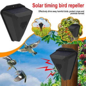 Solar Tiervertreiber Ultraschall Abwehr Marder Katzen Hunde Schreck 8 Stunden - Picture 1 of 20
