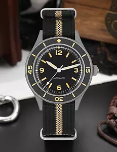 Relojes mecánicos automáticos 50 brazas retro diver 40 mm doble zafiro NH35A - Imagen 1 de 12