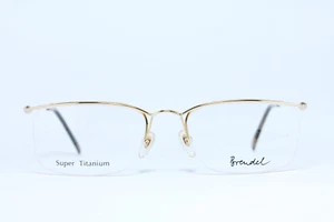 BRENDEL 8645 C2 Vintage Eyeglasses Super TITANIUM Lightweight Half Rim Gold Wire - Picture 1 of 9