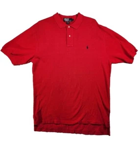 Vintage Polo Ralph Lauren Kurzarm Herren Größe Gr. Large Custom Fit Rot - Bild 1 von 5