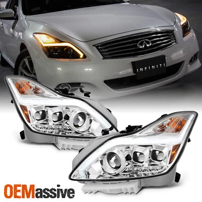 Fits 2008-2015 G37 / Q60 Coupe "Switchback" LED Turn Signal Projector Headlights - Image 1 of 4
