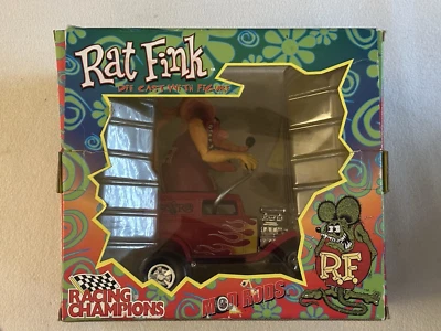 🔥RAT FINK🔥 1932 FORD Mod Rod Die Cast Car🔥Ed Roth🔥RARO🔥🏁 Foto 1 de 4