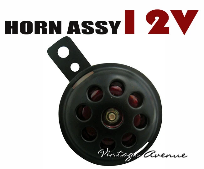 BOCINA KAWASAKI GPZ250 GPZ305 GPZ400 GPZ500 GPZ550 GPZ750 12V [NEGRA] Foto 1 de 4