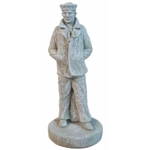 Athens Stonecasting Garden Statues 24" Sailor Durable Cast Concrete Marble Tone - Picture 1 of 1