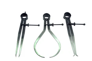 8" Spring Calipers Set of 3 Pieces Divider, Inside & Outside - Picture 1 of 7
