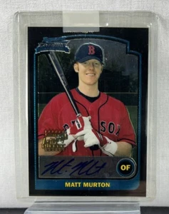 Matt Murton Rookie On-card Auto 2003 Bowman Chrome Draft Prospects #BDP168 - Picture 1 of 7