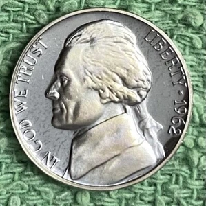 1962  **PROOF**  JEFFERSON NICKEL - NICE COIN - L@@K AT PICTURES!!!!!     - Picture 1 of 1