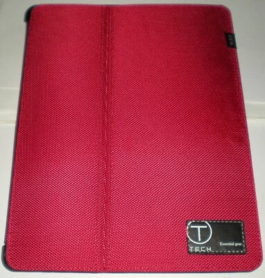 T-Tech by Tumi iPad 2 Portfolio Case, Crimson Red Nylon Fabric, Hard Back Cradle - Image 1 of 3