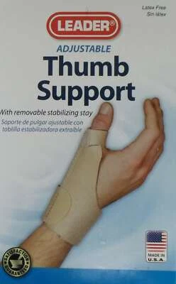 Leader Adjustable Thumb Support W/Removable Stay (Beige) Large/X-Large - Image 1 of 2
