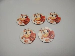 Bugs in the Kitchen Game Replacement Parts 5 Bug Tokens - Picture 1 of 1