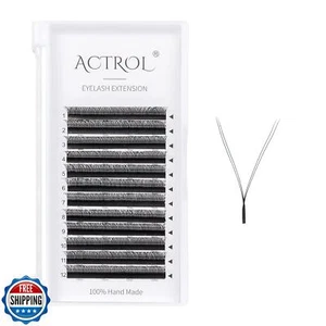 ACTROL YY Eyelashes Extension Lashes Black C Curl 0.07mm 9mm Lash Volume Exte - Picture 1 of 5