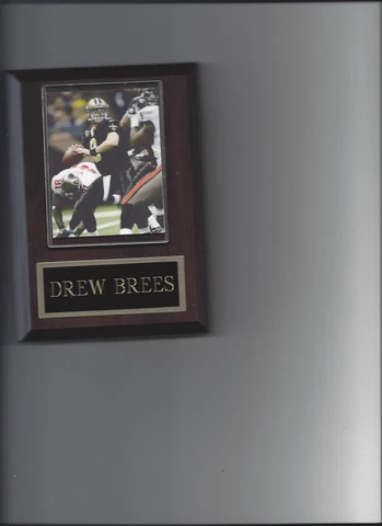 DREW BREES PLAQUE NEW ORLEANS SAINTS FOOTBALL NFL Cover