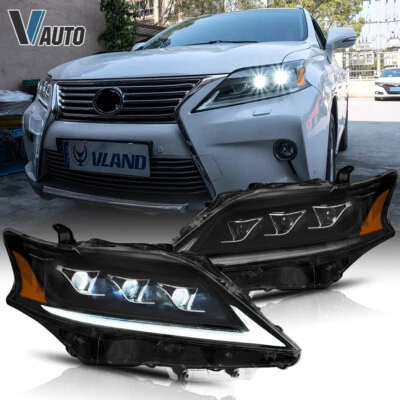 Faros proyectores LED VLAND para 13-15 Lexus RX 350/450 DRL dinámico secuencial Foto 1 de 4