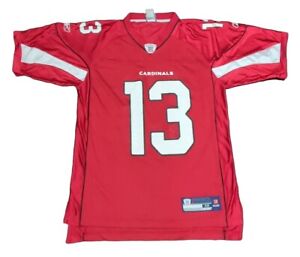 Kurt Warner #13 Arizona Cardinals NFL Football Reebok Jersey Red Mens Medium