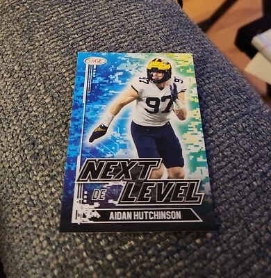 2022 Sage Football Aidan Hutchinson RC Next Level #90 Detroit Lions RC  - Image 1 of 2