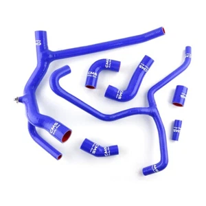 Blue Silicone Radiator Coolant Hose Kit for 1999-2004 Land Rover Discovery 2 TD5 - Picture 1 of 17