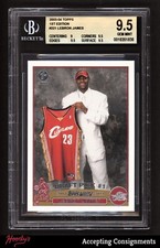 2003-04 Topps First Edition #221 LeBron James RC Rookie BGS 9.5 GEM 1ST CAVS