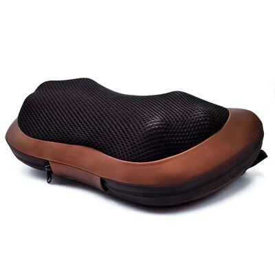 Cuscino Massaggiante Shiatsu Cervicale Collo Schiena Casa Auto Riscaldante