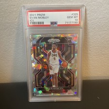 Evan Mobley Rookie Card Ice PSA 10 Prizm Gem Mint- 2021 Panini Prizm