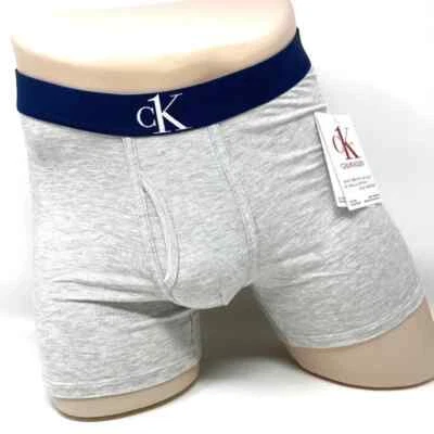 Calzoncillos boxer Calvin Klein 1 PACK para hombre talla NB2991050 algodón elástico gris logotipo CK Foto 1 de 4