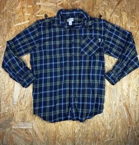 Carhartt Button Down Hemd blau kariert langarm Herren Größe L Flanell - Bild 1 von 7