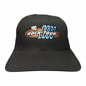 NASCAR Mütze USG Rock Tour 2000 schwarz Kappe Vintage bestickt Autorennen hergestellt in den USA - Bild 1 von 6