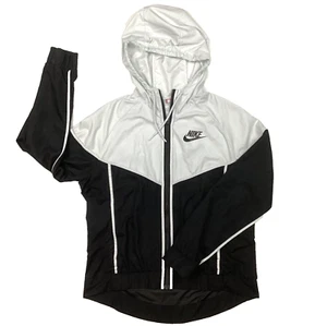 Nike Windrunner - Giacca a vento donna taglia media - bianco/nero - 883495-011 - Foto 1 di 13