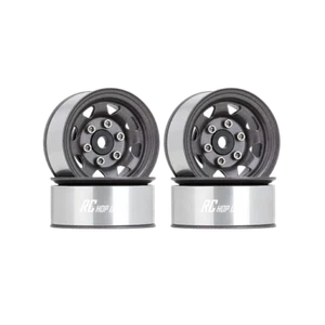 RC Hop Ups 1.55" CNC Steel Beadlock Wheels (4) (Gray) - Picture 1 of 1