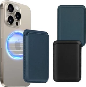Portatarjetas Magnéticas - [Paquete de 2] Billetera Teléfono (Negro+Azul) - Imagen 1 de 5
