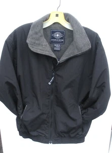 CHARLES RIVER BOYS YOUTH  FLEECE LINED NAVIGATOR JACKET- S -BLACK/ GREY-NEW - Picture 1 of 1
