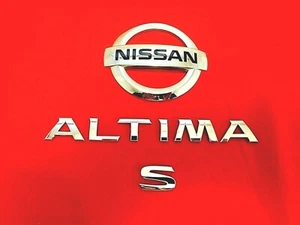 2013-2018 Nissan Altima S emblema tapa trasera insignia símbolo logotipo letras fabricante de equipos originales - Imagen 1 de 2