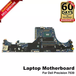 Dell Precision 7530 Xeon E-2176M 6-Core 2.7GHz DDR4 Laptop Motherboard X8PJM - Picture 1 of 7
